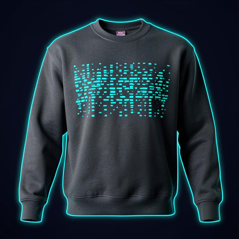 Glitch Grid Crewneck